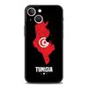 Tunisia Flag Phone Case For iPhone 17 16 15 Pro Max 11 12 13 14 7 8 Plus SE 2020 X XR XS Cover Soft Black