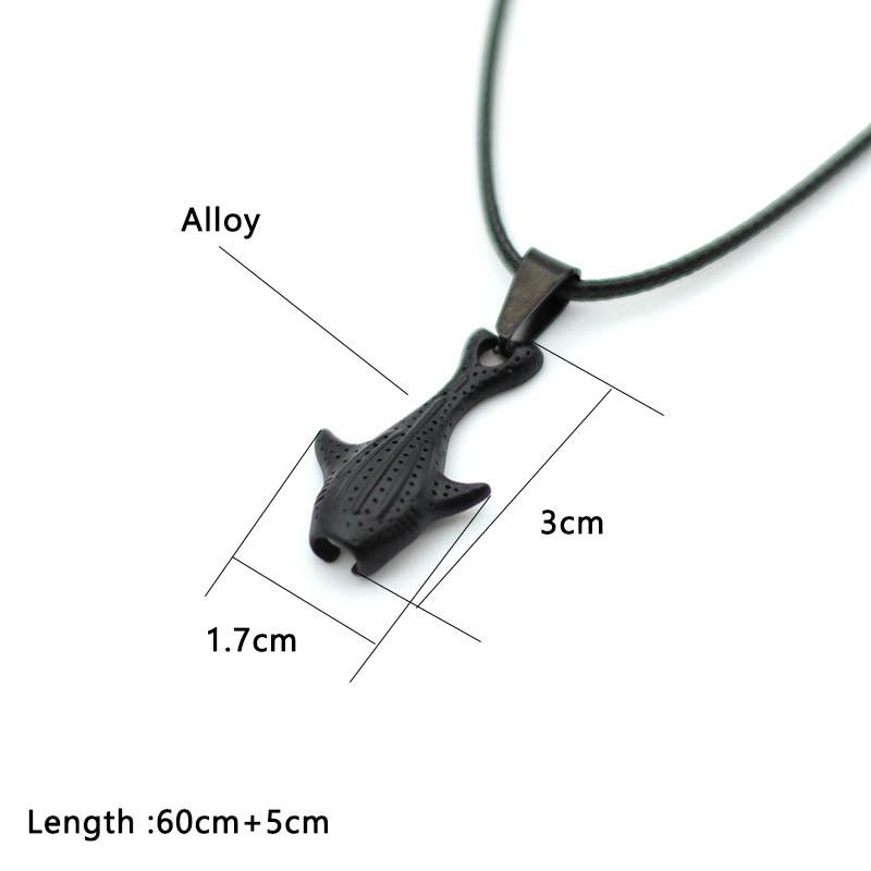 Noter Neues Meerestier Hai Halskette Für Männer 60cm Hip-Hop Halsband Sommer Strand Schmuck Delfin Schildkröte Schwanz Halskette Geschenk Für Ihn