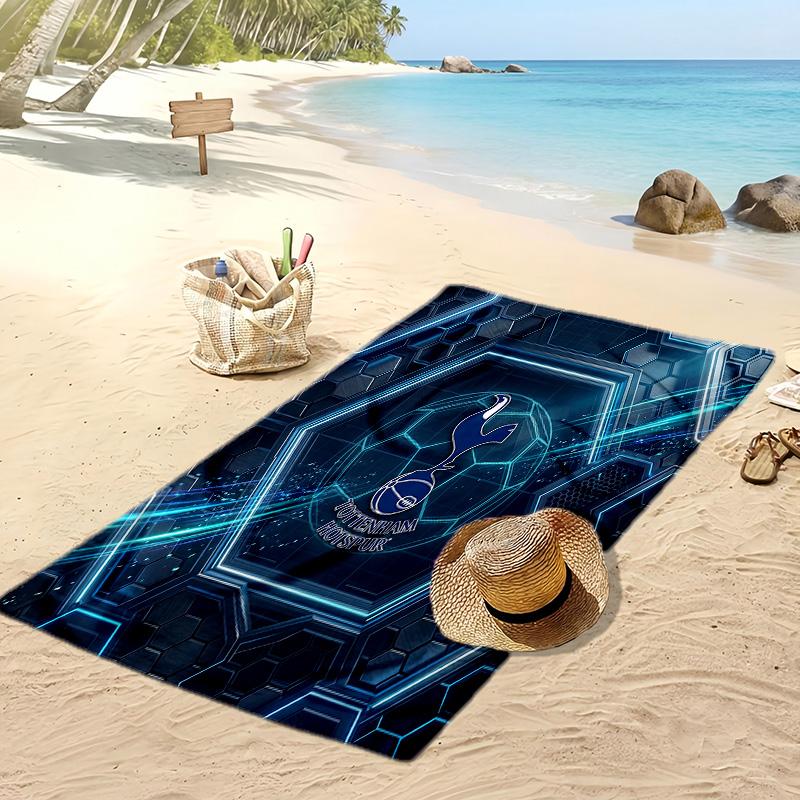 Tottenham Hotspur Printed Beach Towel Quick Dry Soft TowelPortable Large Rectangular Beach Blanket for Travel Swimming Pool