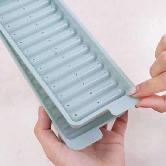 2Pcs Ice Stick Tray Mold with Lid Food Grade Easy Release BPA Free Beverage Whiskey Cocktails