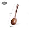 Natural Long Handle Wooden Spoon Japanese-Style Rice Scoop Mixing Soup Spoons Cooking Utensils Portable Tableware for Kicthen