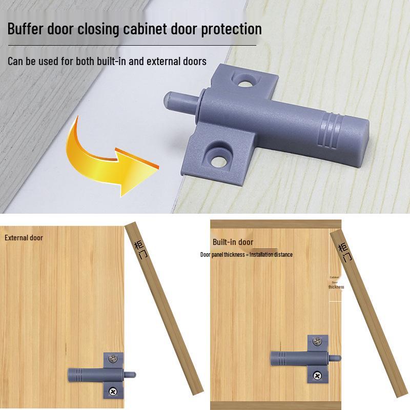 Silent Push-to-Open Anti-Collision Wardrobe Door Buffer Damper
