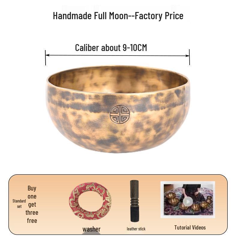 Nepal Handmade Copper Full Moon Singing