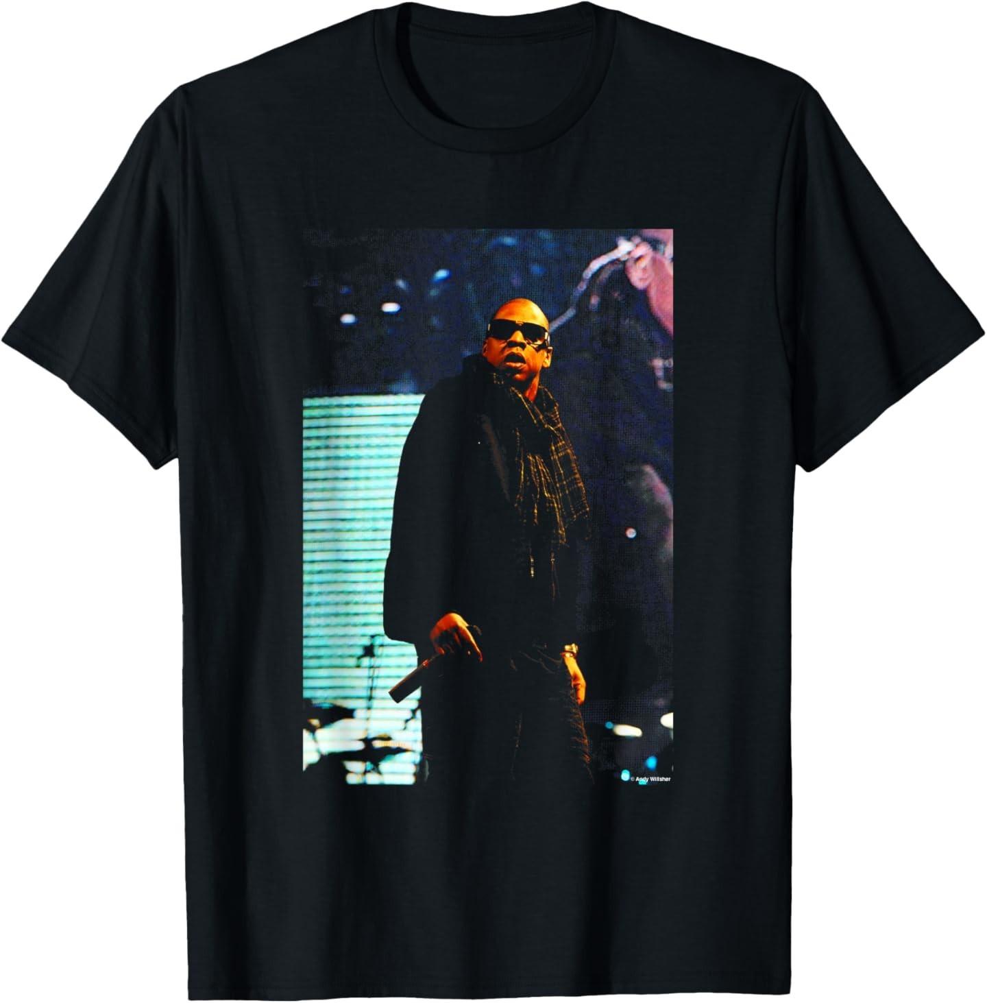 Rapper Jay-Z at Glastonbury 2008 by Andy Willsher T-Shirt S разноцветный