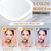 Led Lighted Compact Mirror With 1X/2X/3X Magnification 3 Color Light Portable Mini Pocket Double Side Folding Makeup Vanity Mirror For Purses And Gift