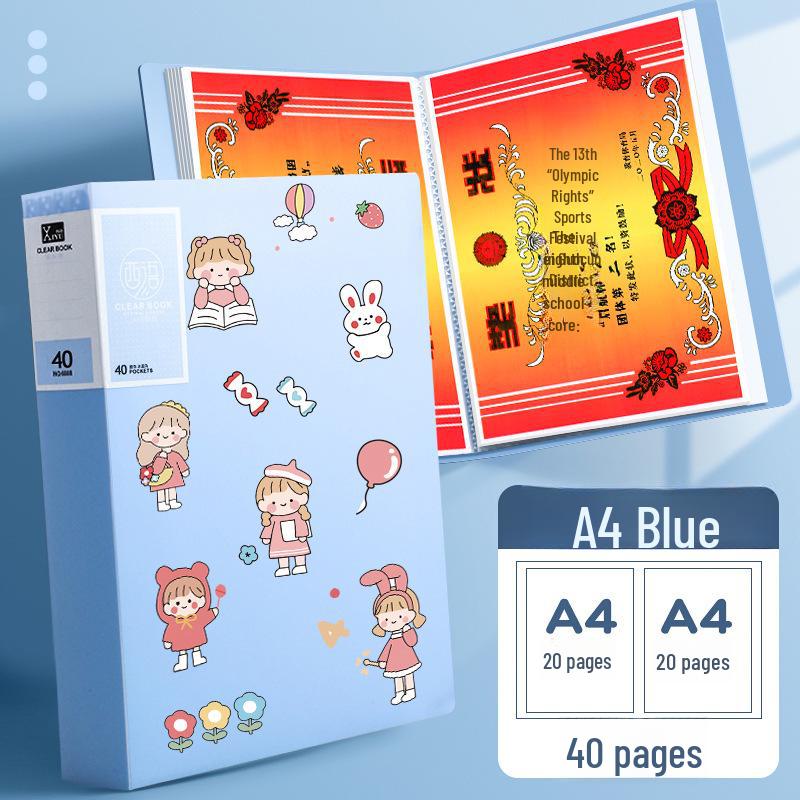 A3/A4 Award Certificate & Art Collection Folder for Kids