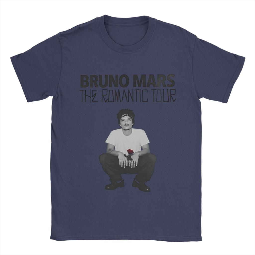 Bruno Mars 2026 THE ROUnisexTIC TOUR Graphic Printed T Shirts for Unisex Women Pure Cotton Tee Shirt Clothes