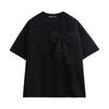 Women's Oversize Round Neck Bowknot T-Shirt