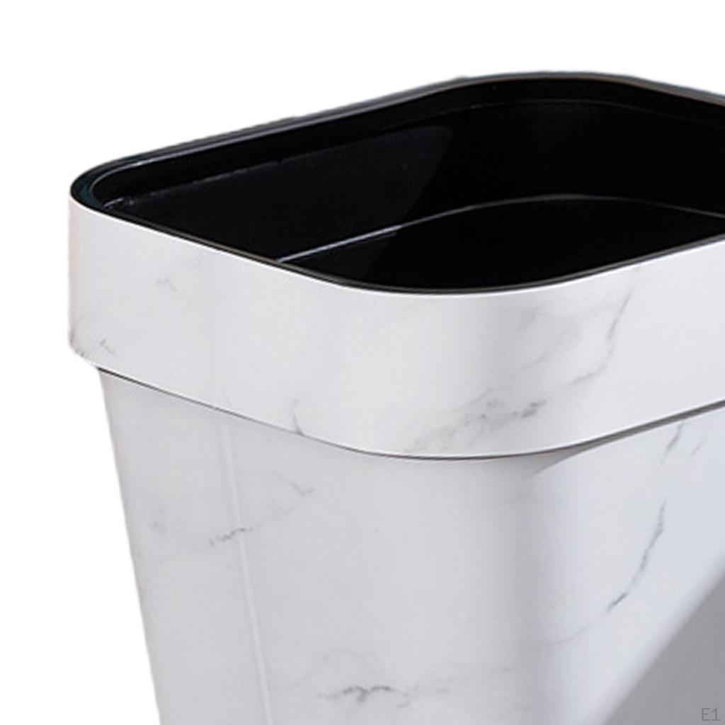 14L quadratischer Mülleimer für Wohnzimmer, Badezimmer, Büro, Waschküche