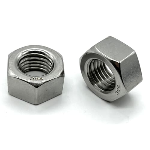 Adpack [Made In Japan] Left-Hand Thread Hex Nuts, Type 1, Stainless Steel, Reverse Thread, M6, Pack of 8