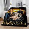Eminem Hip -hop Singer Printing Blanket Warm Blanket Flannel Blanket Picnic Blanket Blankets for Beds Birthday Gift