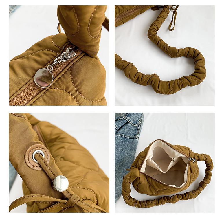 IELGY stylish and simple space cotton material diamond shoulder bag