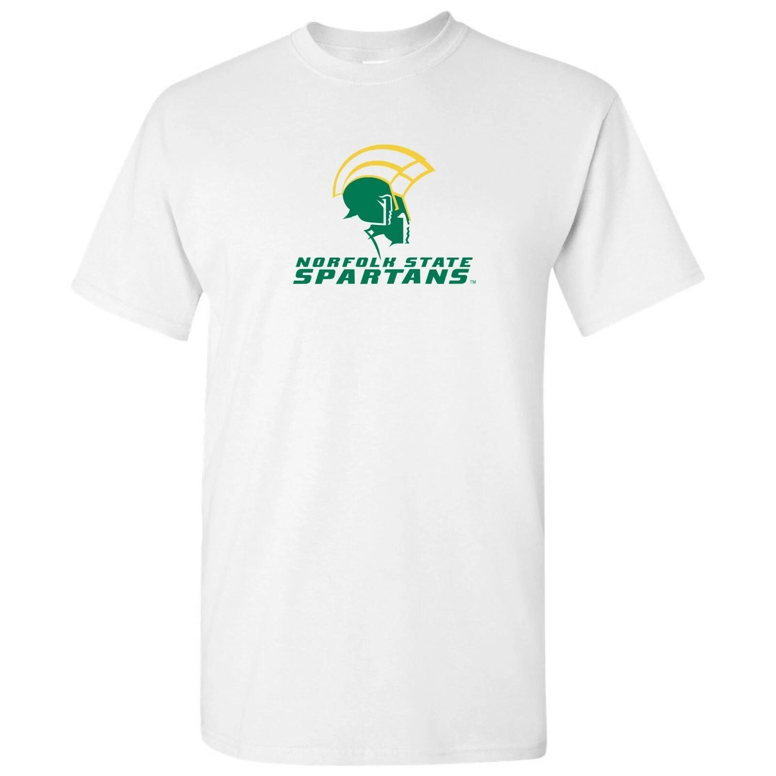 Norfolk State University Spartans Primary Logo T-Shirt - White 3XL