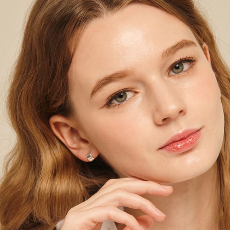 Murmur [925silver]Petit Flat Hoop Earring