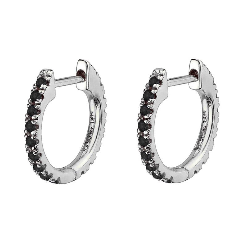 Cross-Border Elegant Women's Zircon Ear Cuffs and Hoops