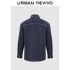 UR Men's Denim Lapel Casual Shirt