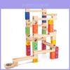 Wooden Childrens Ball Bearing Run Track Building Set For Ages 3 To 6 Educational Toy