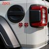 2pcs Car Decal Set, Emblem Modification, Metal Side Badge, Exterior Accessories, Waterproof and Sunproof Four-Leaf Clover Tail Badge,