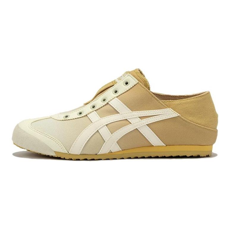 ONITSUKA TIGER MEXICO 66 Antiscivolo Resistenti all'Usura Scarpe Casual Basse Unisex Giallo Bianco Sneakers 1183C262-100