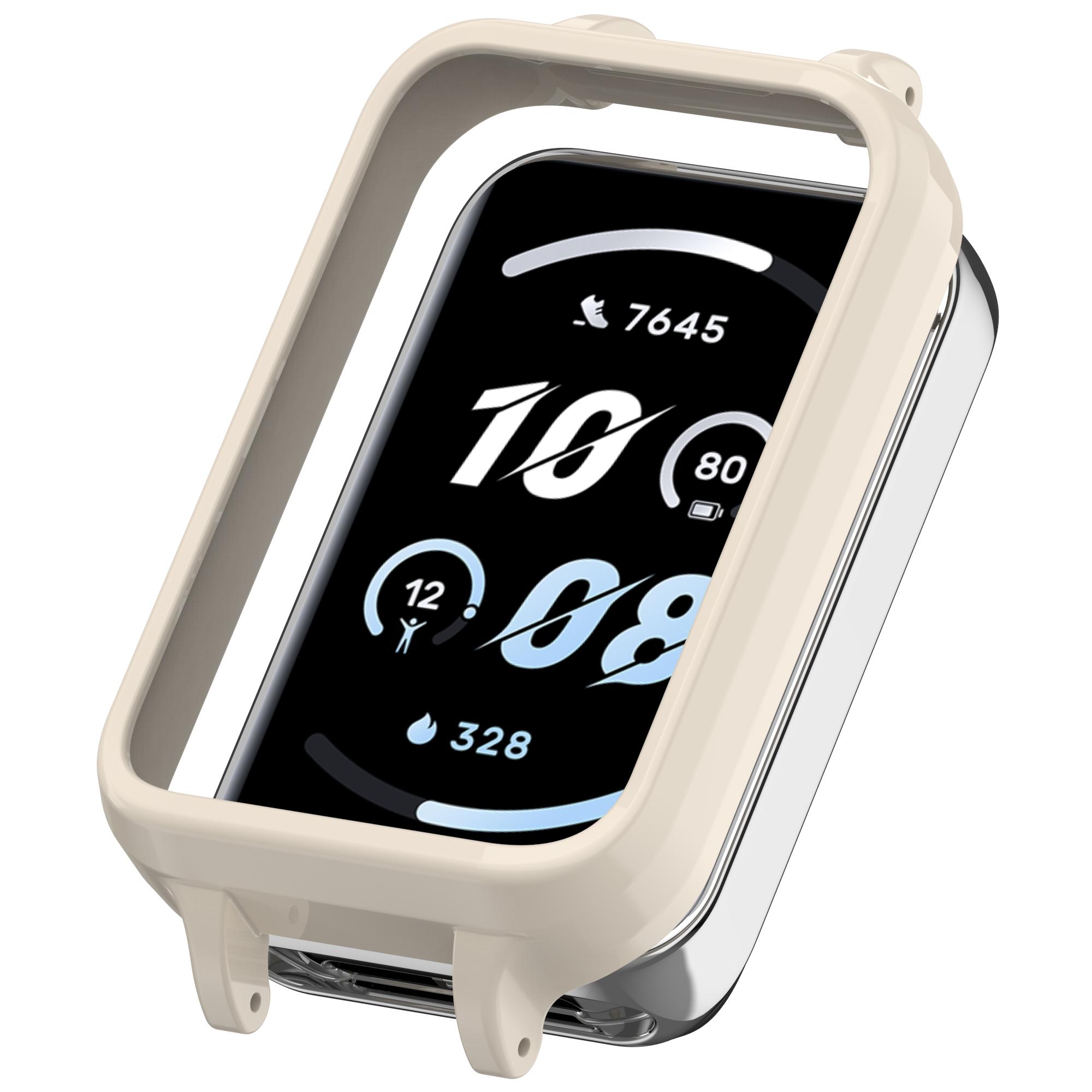 

Для Honor Band 10 Порожнистий чохол для годинника Захисний чохол з ПК, стійкий до подряпин Antique White