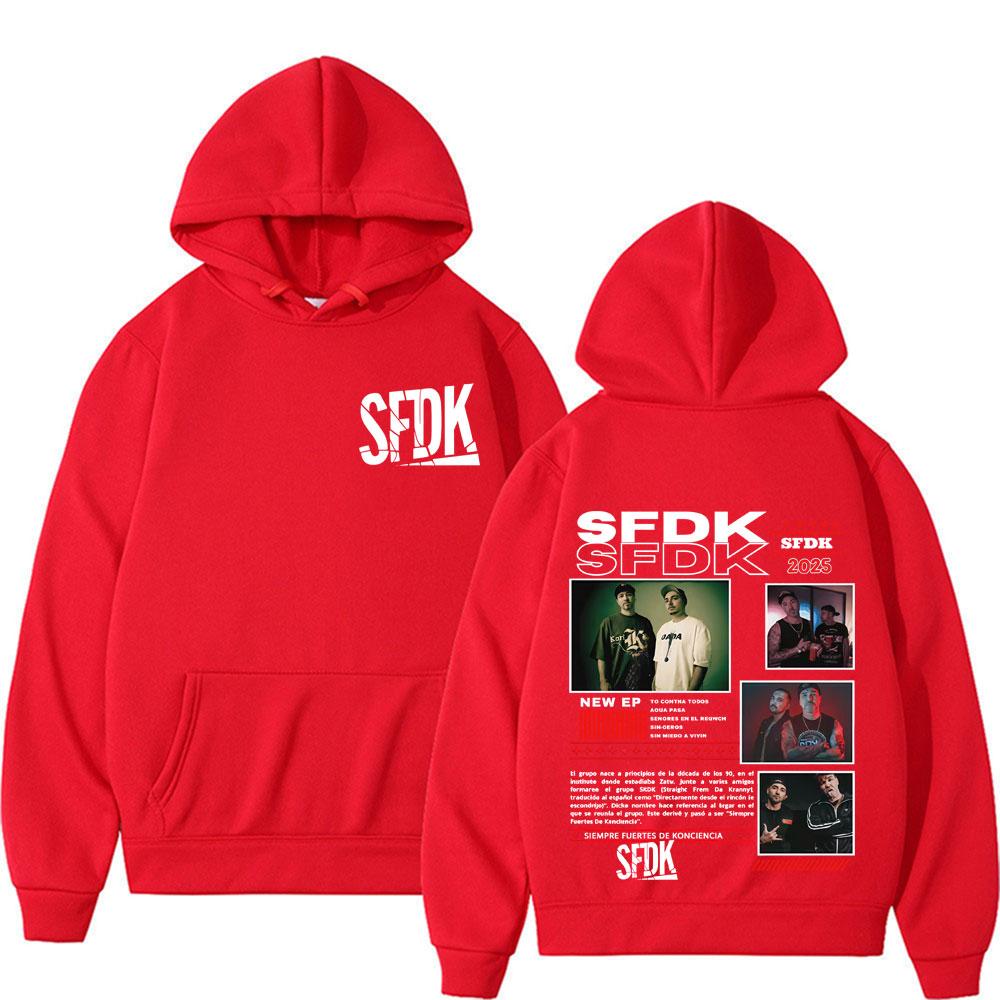 Rapper Sfdk Album Tour 2025 Graphic Hoodie Men Women Harajuku Hip Hop Gothic Street Sweatshirts Casual Comfort Oversized Hoodies S