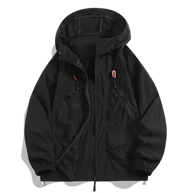 Neuer Sommer Kapuzen-Sonnenschutzanzug für Herren Paare Ultradünner Outdoor Windbreaker