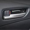 Carbon Fiber Inner Car Door Handle Bowl Cover Trim For Toyota Corolla -2025