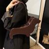 New Leather Dachshund Dog Niche Bag New Autumn and Winter Versatile Shoulder Underarm Bag Cute Puppy Handbag