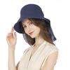 sun hat for UV wide slimming effect [NC] UV-cut women, spring/summer, protection, brim, stylish, (Navy)