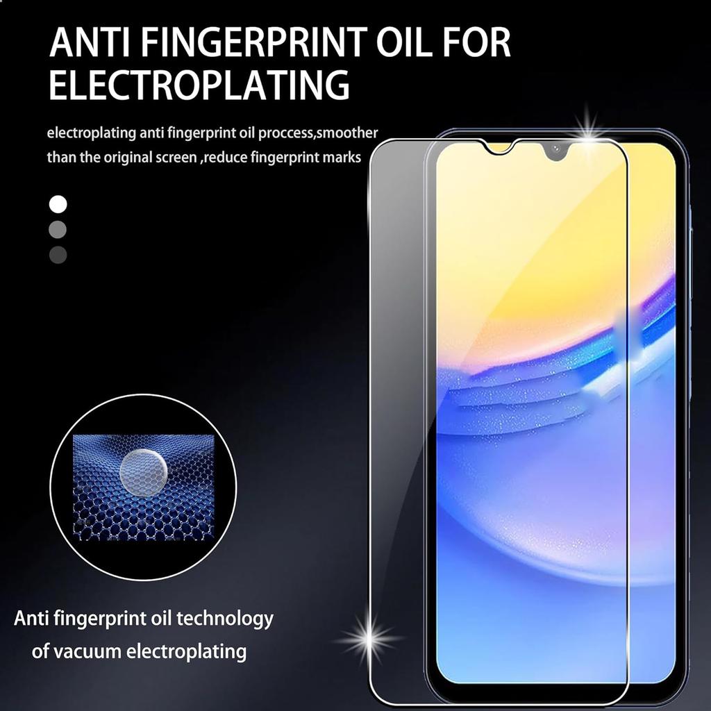 2Pcs For Samsung Galaxy A05s 4G Tempered Glass Screen Protector with Camera Lens Film Shatterproof 9H Hardness