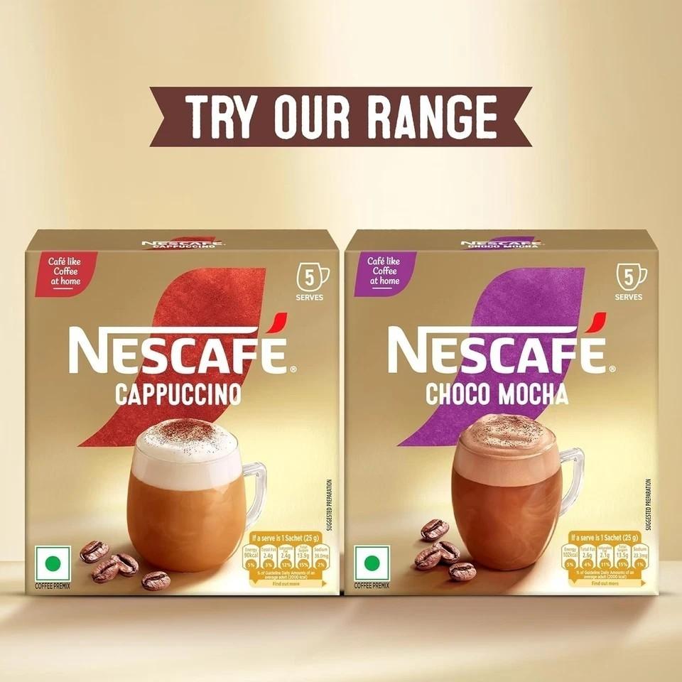 Nescafe Cappuccino | Kawa jak z kawiarni w domu 125 G (5 saszetek x 25 g)