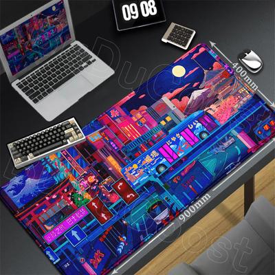 HD Multi Image Pixel Art Gaming Mouse Pad Office Gamer Desktop Desk Mat Exquisite City Game Keyboard Pad Desktop Laptop Mousepad