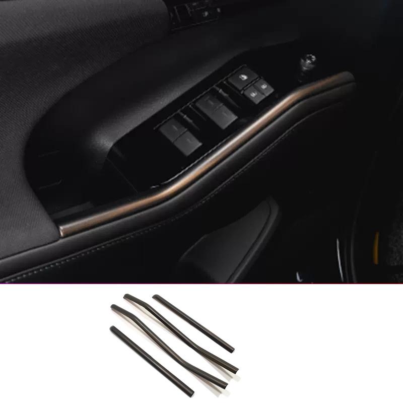 For Toyota Highlander    Car Interior Peach Wood Decoration trument Console Gear Water Cup Cover Air Vent Trims