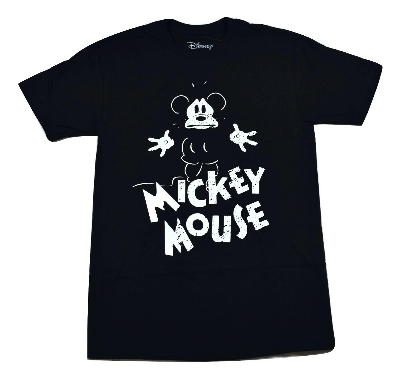 Disney Mens Mickey Mouse Retro PrinT-shirt New S 3XL S