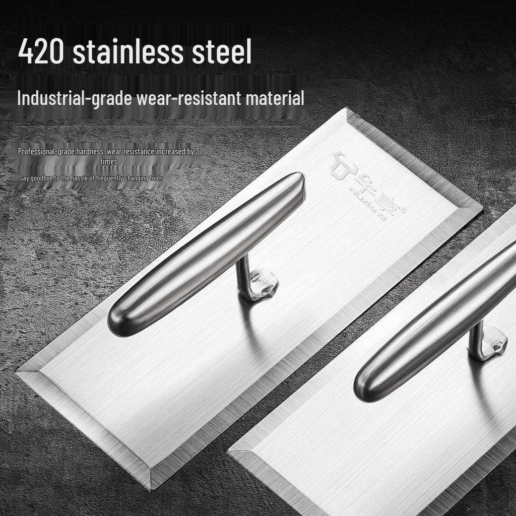 Stainless Steel Plastering Trowel and Putty Scraper Tool for Masonry and Wall Finishing