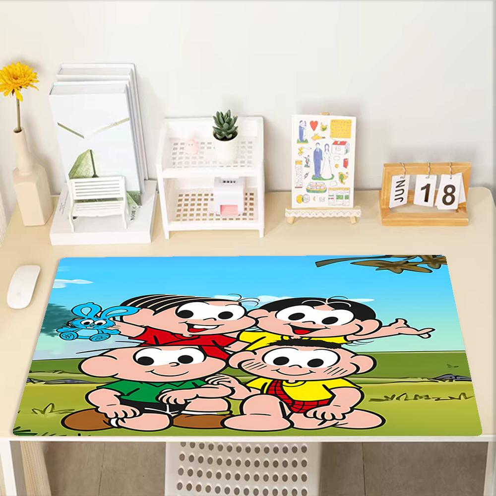 Turma da Mônica Theme Mouse Pad, Non Slip Rubber Base, Multifunctional Office & Home Decor, Perfect for Workspace Personalization.