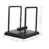 Black Pendulum Balance Balls Wooden Base Educational Decoration Toy  Stress Relief