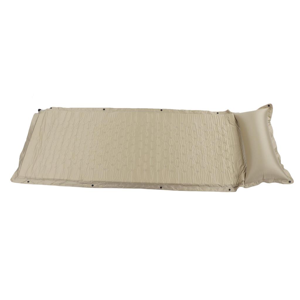 Karimata do spania Khaki Samopompujący Wodoodporny Pogrubiony Wytrzymały Poliester Pongee Materac kempingowy dla