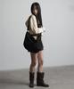 Peanut Loop Spiral Canvas Cross Bag Black