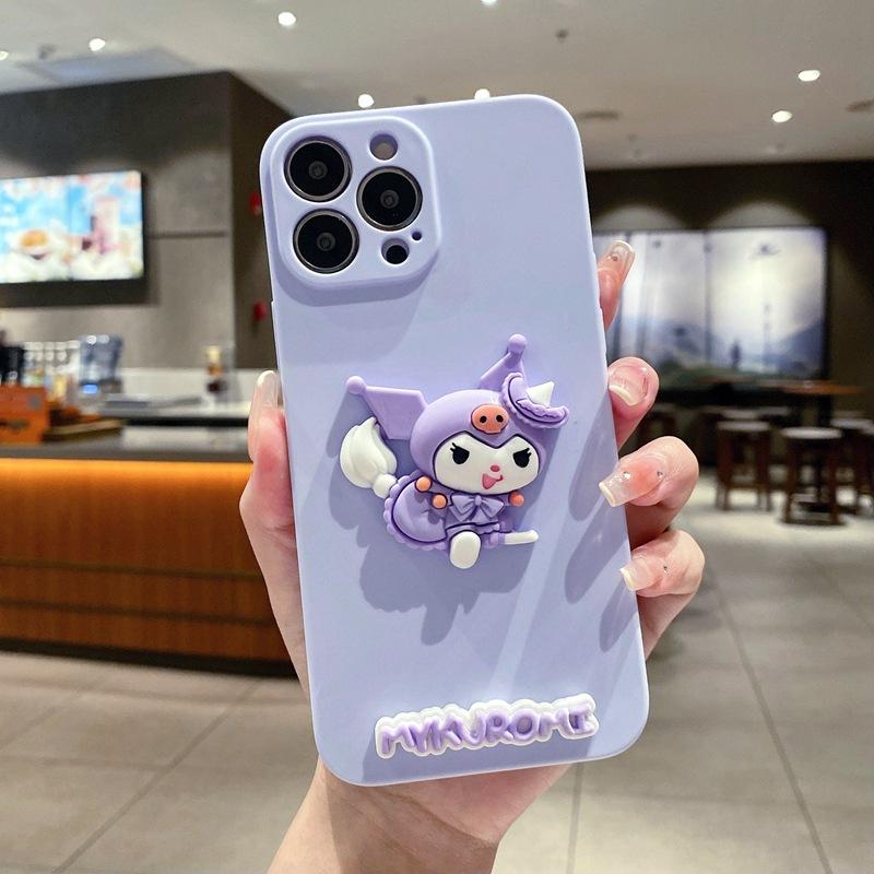 Hot Sale Applicable iPhone 17Promax Cartoon Phone Case Apple 16 Kulomie Cute Pacha Dog Bracelet Soft