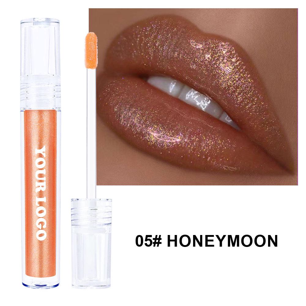 Border-Free Clear Mirror Lip Gloss/Lip Jelly - Non-Stick, Long-Lasting, Plumping Gloss.