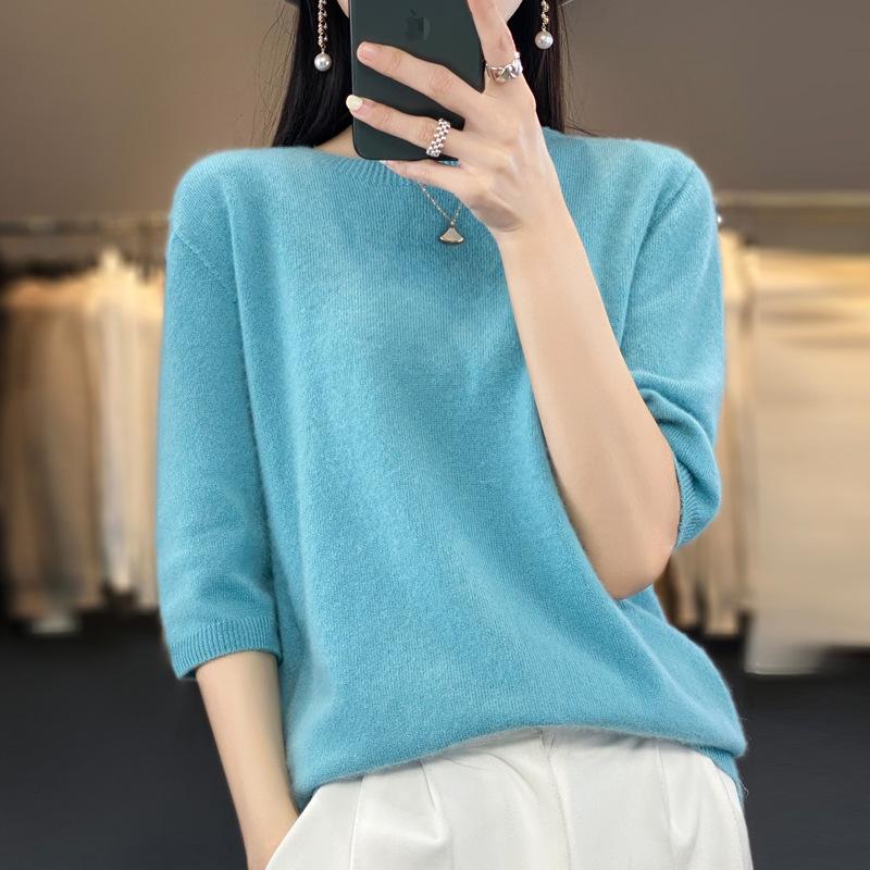 

Новый осенний стиль шерстяной свитер с круглым вырезом обычный свитер женский кардиган 2XL