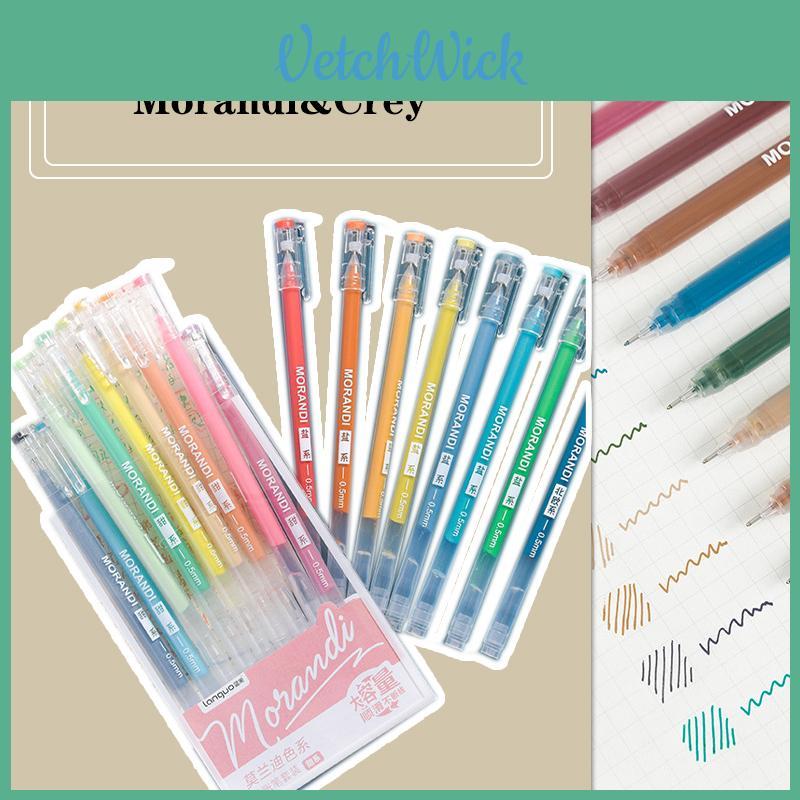 Vibrant Morandi Color Gel Pen Set For Lively And Smooth Writing Experience
