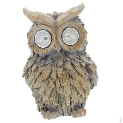 Statue da Giardino per Animali, Luci Solari per Decorazioni da Esterno per Patio e Giardino - Gufo / Tartaruga
