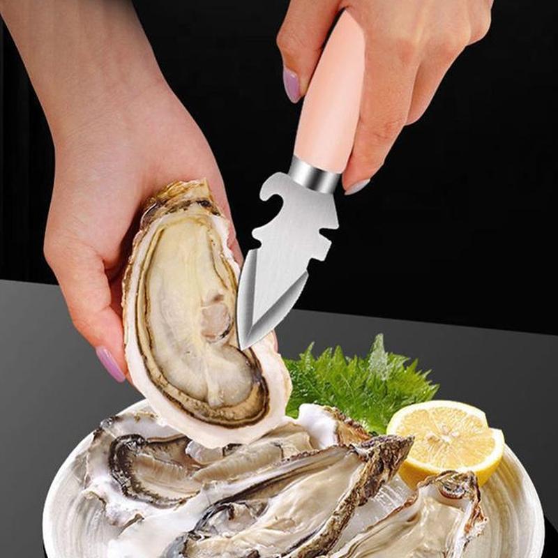 1/2Pcs Oyster Knife Sharp-Edged Shucker Shell Seafood Opener Tool Stainless Steel Clam Opener For Oyster Clam Toadfish Crab