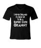 I Never Dreamed I'd A Super Cute Granny Unisex V-Neck T-Shirt Graphic Tee Print