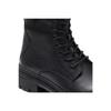 Women's Black Genuine Leather Military Boots 3k2db32700