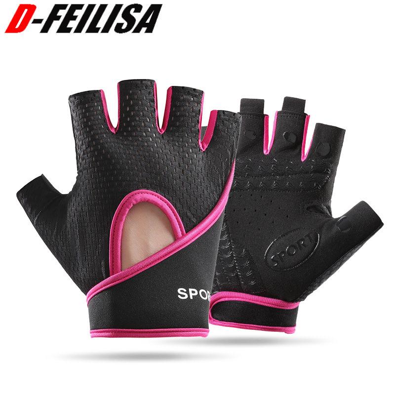 

Fitness gloves half finger men s equipment training breathable wear-resistant non-slip spinning cycling exercise women s yoga sports gloves M