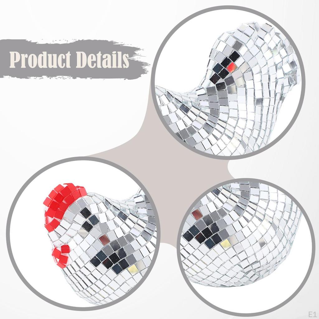 Figurine Decorative Sphere Reflective Glass Mirror Modern Art Shock Resistant Suitable for