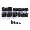 250pcs Plastic Shims Standoffs Nylon Spacer Nylon M2 M3 Male Female Hex Column Standoff Screws Nuts Assortment Kit, for Communication Electroplating